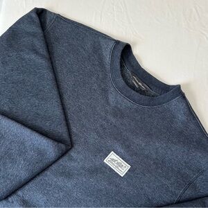 Eddie Bauer Sweatshirt Men's Large Crewneck Long Sleeve Dark Blue